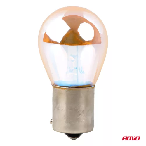 AMiO halogénizzók PY21W 12V21W BAU15S LumiTec borostyánsárga króm 2 db (04627)