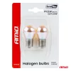 AMiO halogénizzók PY21W 12V21W BAU15S LumiTec borostyánsárga króm 2 db (04627)