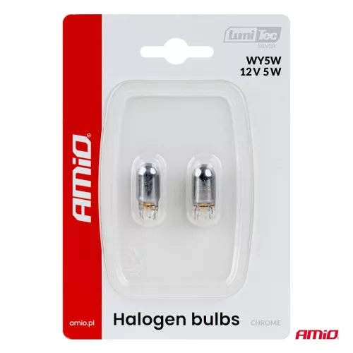 AMiO halogénizzók WY5W 12V5W LumiTec króm 2 db (04628)