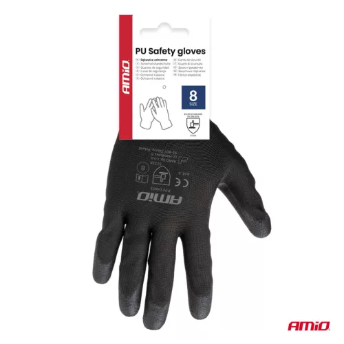 AMiO PU munkavédelmi kesztyű 4 db méret 8 (2 pár), 3131X (04631)