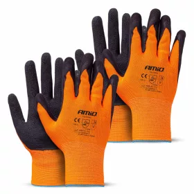   AMiO PE Latex habbevonatos munkavédelmi kesztyű 4 db méret 9 (2 pár), 2132X (04640)