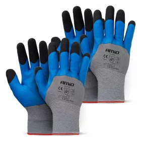   AMiO PE Latex 3/4 habbevonatos munkavédelmi kesztyű 4 db méret 8 (2 pár), 3131X (04643)
