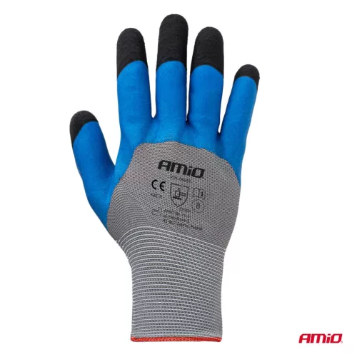 AMiO PE Latex 3/4 habbevonatos munkavédelmi kesztyű 4 db méret 8 (2 pár), 3131X (04643)