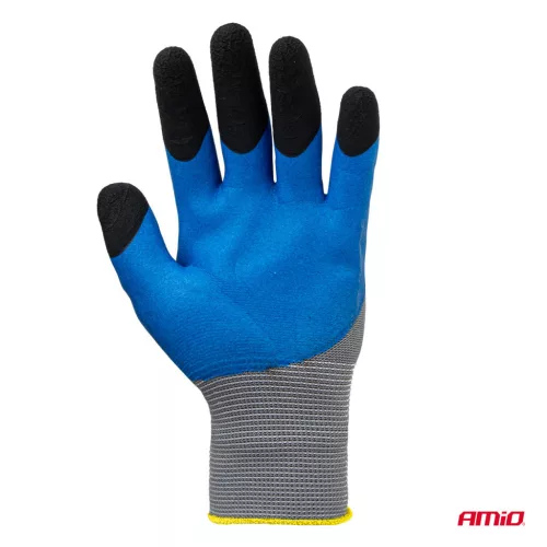 AMiO PE Latex 3/4 habbevonatos munkavédelmi kesztyű 4 db méret 10 (2 pár), 3131X (04645)