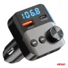 AMiO autós FM-transzmitter 1×USB-A 1×USB-C 12V 24V (04647)