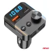 AMiO autós FM-transzmitter 1×USB-A 1×USB-C 12V 24V (04647)