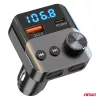 AMiO autós FM-transzmitter 1×USB-A 1×USB-C 12V 24V (04647)