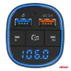 AMiO autós FM-transzmitter 2×USB-A 12V 24V (04648)