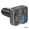 AMiO autós FM-transzmitter 2×USB-A 1×USB 12V 24V (04649)