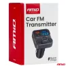 AMiO autós FM-transzmitter 2×USB-A 1×USB 12V 24V (04649)