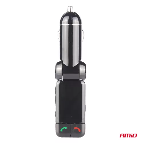 AMiO autós FM-transzmitter 2×USB-A 12V 24V (04650)