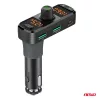 AMiO autós FM-transzmitter 2×USB-A 1×USB-C mircoSD 12V 24V (04653)