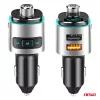 AMiO autós FM-transzmitter 2×USB-A microSD 12V 24V (04654)