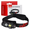 AMiO LED-es fejlámpa XPG+COB 1200mAh (BATT) (04662)