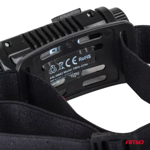 AMiO LED-es fejlámpa XPG+COB 1200mAh (BATT) (04662)