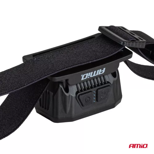 AMiO LED-es fejlámpa XPG+COB 1000mAh (BATT) (04663)