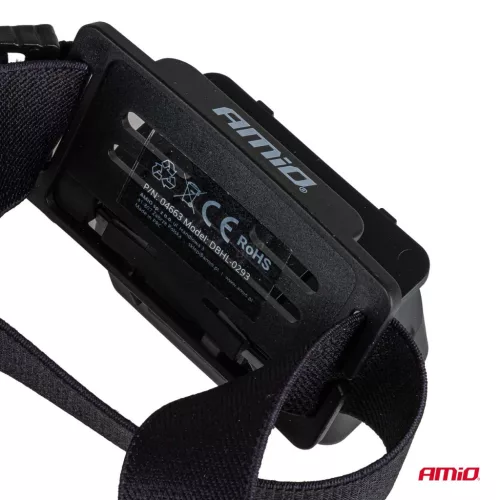 AMiO LED-es fejlámpa XPG+COB 1000mAh (BATT) (04663)