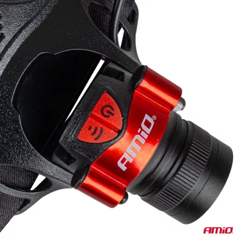 AMiO LED-es fejlámpa T6 3600mAh (BATT) (04665)