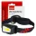 AMiO LED-es fejlámpa COB 1800mAh (BATT) (04666)