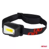 AMiO LED-es fejlámpa COB 1800mAh (BATT) (04666)