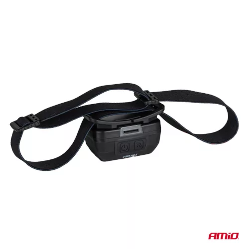 AMiO Multi-funkció újratölthető érzékelő fejlámpa XPG+COB 1800mAh (BATT) (04667)