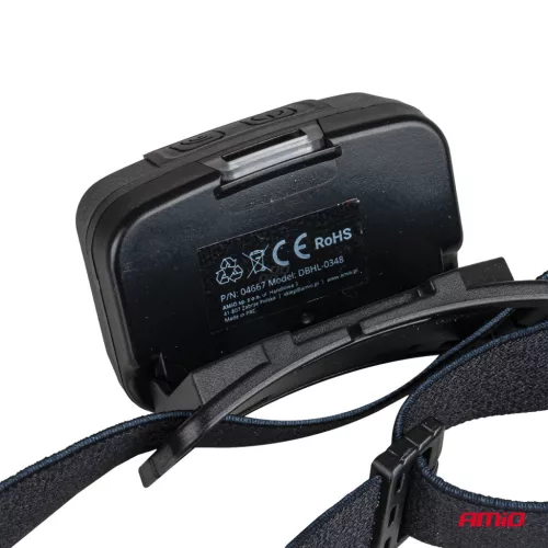 AMiO Multi-funkció újratölthető érzékelő fejlámpa XPG+COB 1800mAh (BATT) (04667)