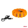 AMiO LED-es biztonsági jelzőlámpa 12SMD+3SMD 650mAh (BATT) piros (04673)