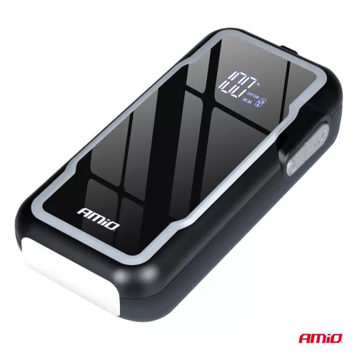 AMiO hordozható 3 az 1-ben indításrásegítő/LED/Powerbank 12V 12Ah 1600A (04678)