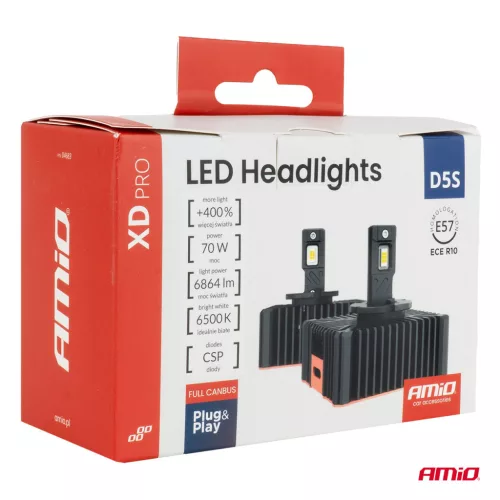 AMiO LED fényszóróizzók XD PRO D5S FULL CANBUS (04683)