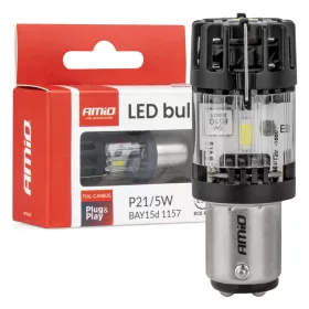   AMiO LED izzó LumiTec BAY15D P21/5W 12V FULL CANBUS fehér 1 db (04689)