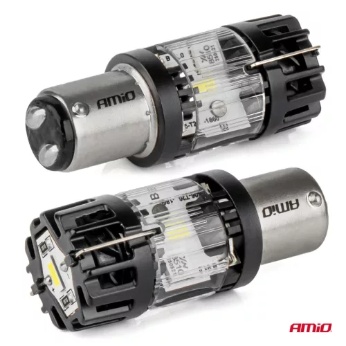 AMiO LED izzó LumiTec BAY15D P21/5W 12V FULL CANBUS fehér 1 db (04689)