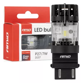   AMiO LED izzó LumiTec 3157 P27/7W 12V FULL CANBUS fehér 1 db (04691)