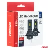 AMiO LED fényszóróizzók sorozat F25 SILVER FULL CANBUS H7/H18 62W 12V 24V (04704)