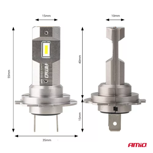 AMiO LED fényszóróizzók sorozat H25 CANBUS H7 H18 12V 30W (04712)