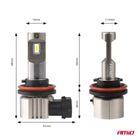  AMiO LED fényszóróizzók sorozat H25 CANBUS H8 H9 H11 H16 12V 31W (04713)