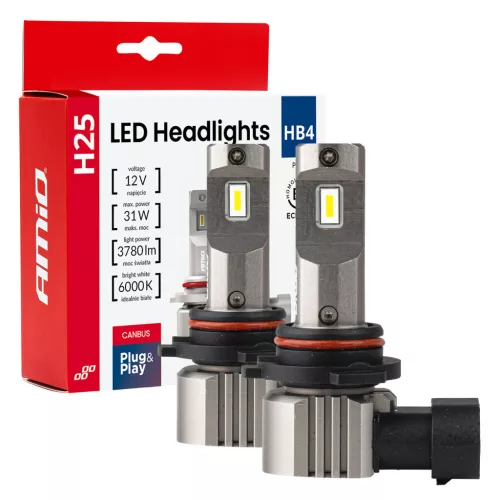 AMiO LED fényszóróizzók sorozat H25 CANBUS HB4 9006 12V 31W (04715)