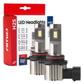   AMiO LED fényszóróizzók sorozat H25 CANBUS HIR2 9012 12V 31W (04716)