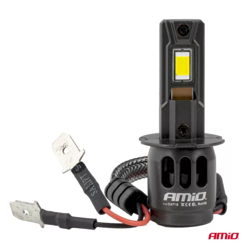 AMiO LED fényszóróizzók sorozat F25 PRO BLACK FULL CANBUS H3 68W 12V 24V (04718)