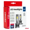 AMiO LED fényszóróizzók sorozat F25 PRO BLACK FULL CANBUS H3 68W 12V 24V (04718)