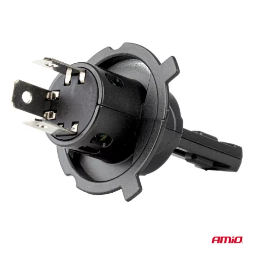 AMiO LED fényszóróizzók sorozat F25 PRO BLACK FULL CANBUS H4 H19 70W 12V 24V (04719)