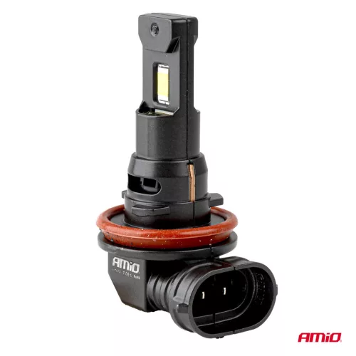 AMiO LED fényszóróizzók sorozat F25 PRO BLACK FULL CANBUS H8 H9 H11 H16 68W 12V 24V (04721)
