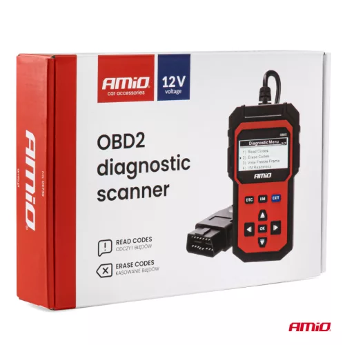 AMiO OBD2 diagnosztikai hibakódolvasó (04730)