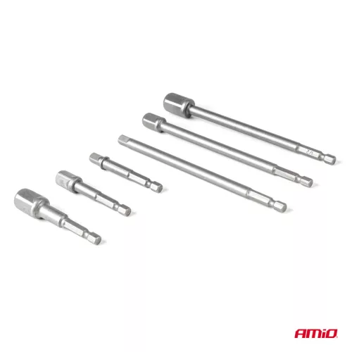 AMiO dugókulcs-átalakítók HEX HEX 1/4" 3/8" 1/2" (04781)