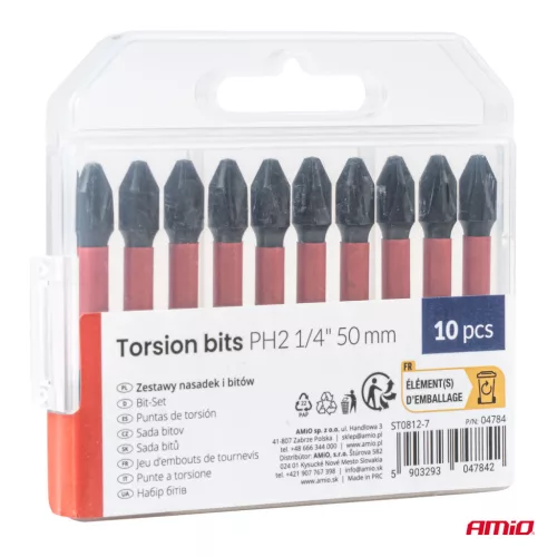 AMiO torziós bitek PH2 1/4" 50 mm (04784)