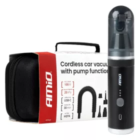   AMiO akkumulátoros, szénkefe nélküli autóporszívó pumpafunkcióval 100W 20kPa USB-C (04785)