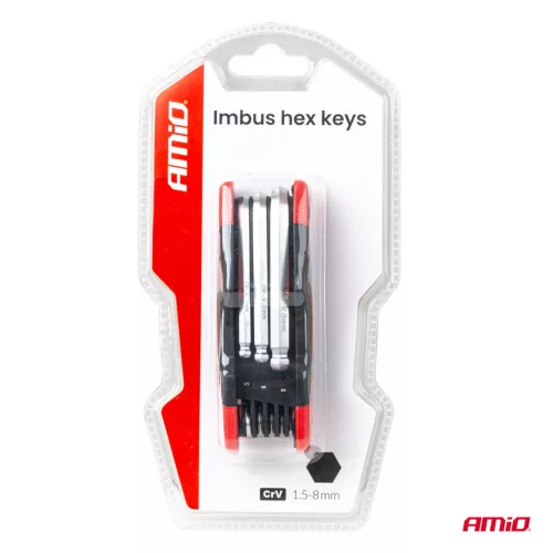 AMiO imbuszkulcsok 8 db CRV (04788)