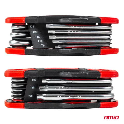 AMiO Torx-kulcsok 8 db CRV (04789)