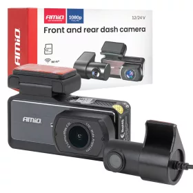   AMiO első-hátsó menetrögzítő kamera 1K WLAN 256 GB WIFI Full HD (04799)