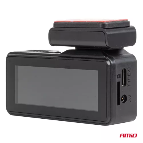 AMiO első-hátsó menetrögzítő kamera 1K WLAN 256 GB WIFI Full HD (04799)