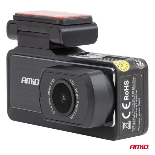 AMiO első-hátsó menetrögzítő kamera 1K WLAN 256 GB WIFI Full HD (04799)